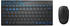 Rapoo WL 8000M Wireless Mouse/Keyboard DE Set schwarz/blau (18132)