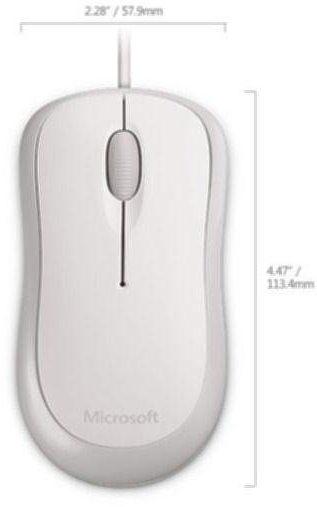 Ausstattung & Software Microsoft Basic Optical Mouse for Business weiß