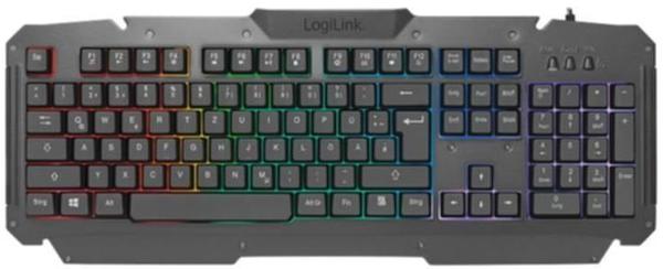LogiLink Gaming-Set aus Tastatur, Maus und Mauspad (ID0185)