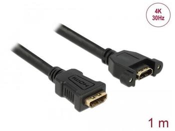 DeLock 85466 HDMI-Kabel 1 m HDMI Typ A (Standard) Schwarz