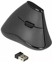 DELOCK Ergonomische vertikal optische 5-Tasten Maus 2,4GHz kabellos - Lautlos