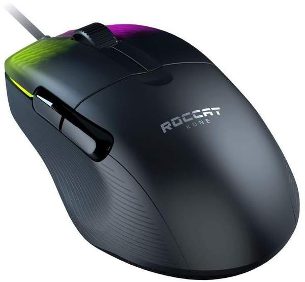 Kone Pro Gaming-Maus (kabelgebunden, USB) Gaming Maus Software & Bewertungen Roccat Kone Pro Black