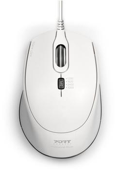 Port Designs Port Design USB-Maus, leise, Weiß