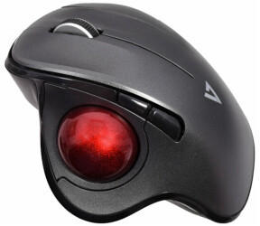 V7 Videoseven V7 MW650 Wireless Ergonomic Trackball Mouse