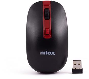 Nilox Mouse Wireless 1600Dpi black/red