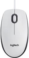 Logitech M100 Maus USB Optisch Wei&szlig; 3 Tasten 1000 dpi