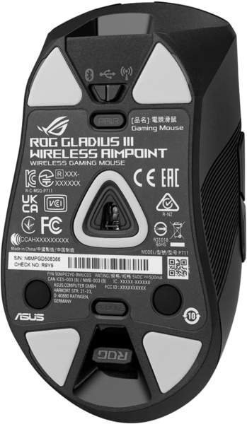 Software & Bewertungen Asus ROG Gladius III Wireless AimPoint Black