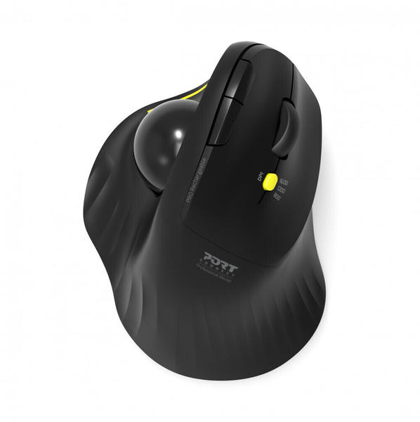 Port Designs Bluetooth wireless & rechargeable ergonomic mouse with trackball