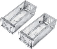 RatzFatz&reg; 2X Lebendfalle Premium Mausefalle, K&ouml;der, Rattenfalle, Gro&szlig;, XL, Profi,
