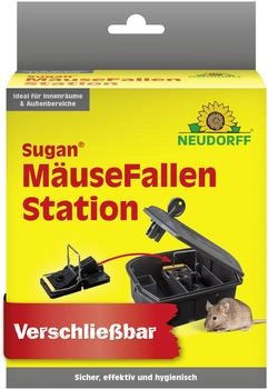 Neudorff Sugan MäuseFallenStation mit Schlagfalle für Innen- und Außenbereich (01363)
