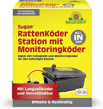 Neudorff Sugan RattenK&ouml;derStation mit Monitoringk&ouml;der (01488)