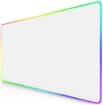 Titanwolf RGB Gaming Mauspad XXXL weiss