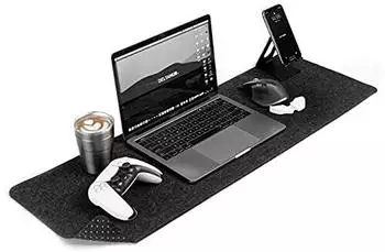 DELTAHUB Minimalistic Desk Mat M dunkelgrau
