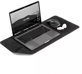 DELTAHUB Minimalistic Desk Mat S dunkelgrau