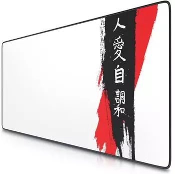 Titanwolf XXL Speed Gaming Mauspad 900x400mm, Japan Ink Letters, abwaschbar (4062861813409)