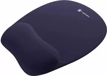 Natec Chipmunk Mauspad mit Handgelenkauflage, navy blau, 230x200mm (NPF-2181)