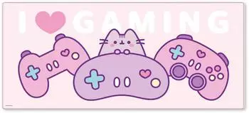 Pyramid international Pusheen "I Love Gaming" Schreibtischmatte XXL, 80×36cm, rosa (GP2404947)