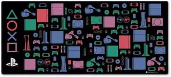 Pyramid PlayStation Classic Colours Schreibtischmatte XL, schwarz (81x36cm)