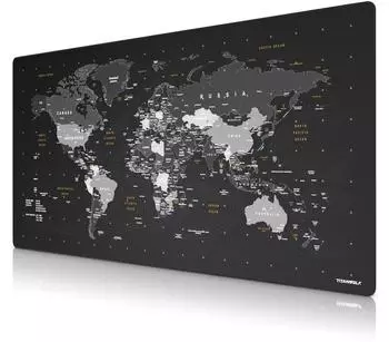 Titanwolf Gaming Mauspad XXXL 1600x800mm, Weltkarte, rutschfest (306590)
