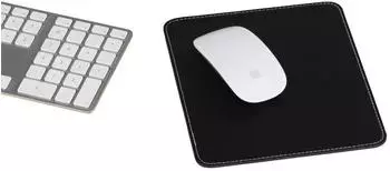 Vivanco Mousepad Lederoptik, schwarz (36655)