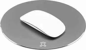 XtremeMac Rundes Aluminium-Mauspad, space grau (XM-MPR-GRY)