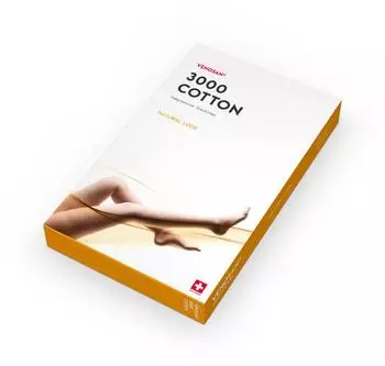 Lohmann & Rauscher VENOSAN 3000 COT AD CCL 2 lang geschlossen mit Haftrand S beige