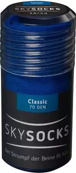 Belsana Skysocks classic 70den, blau, Gr. 40/41, 2 St
