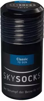 Belsana Skysocks Classic 70den, schwarz, Gr. 44/45, 2 St.