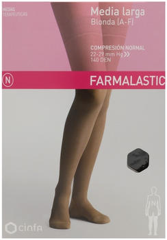 Farmalastic Hold-ups 140 DEN Normal Compression A-F Black Size XL