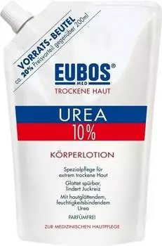 Eubos Trockene Haut Urea 10% Körperlotion Nachfüllbeutel (400ml)