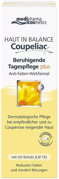 Testbericht Medipharma Haut in Balance Coupeliac Beruhigende Tagespflege plus (50ml)