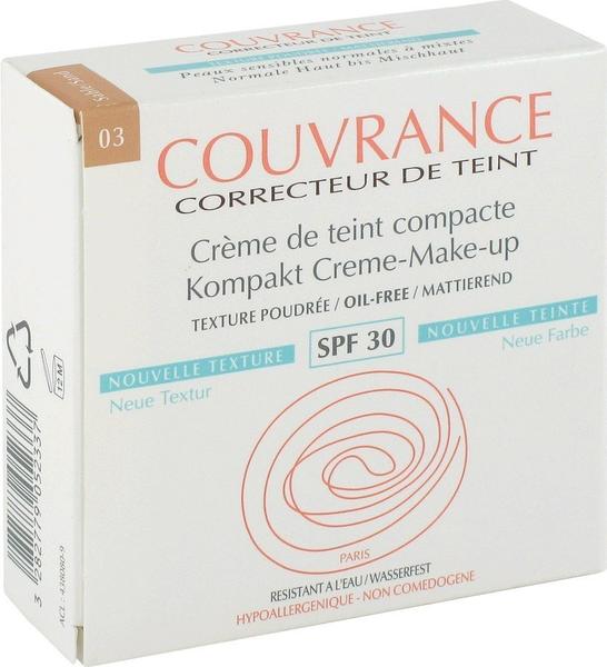 Avène Couvrance Kompakt Creme Make-up mattierend 3.0 Sand (10g)