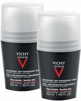 Vichy Homme Deo Roll-on 2X50 ml