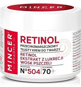Mincer Pharma Retinol Antifalten fettige Tagescreme mit Lakritze, Bienenwachs 70+ + 50ml
