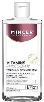 Mincer Pharma Vitamins Antifalten Gesichtswasser mit Vitaminen A,B5,C 250 ml