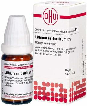 DHU Lithium Carb. D 12 Dilution (20 ml)
