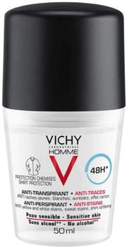 Vichy Homme Anti-Transpirant Shirt Protection Roll-On (50 ml)