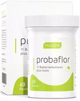 Nupure Probaflor 11 Bakterienkulturen plus Inulin Kapseln (60 Stk.)