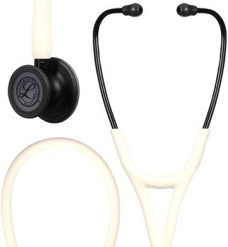 Littmann Cardiology IV Stethoskop Satin Finish - Bruststück Black, Schlauch Alabaster