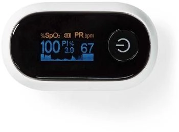 Nedis Pulsoximeter Bluetooth OLED-Anzeige weiß (BTHOX10WT)