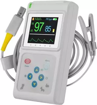 Pulox Pulsoximeter PO-600VET Veterinär Oximeter zur Messung von SpO2 und Puls bei Tieren für Tierarzt Tierklinik Heimgebrauch