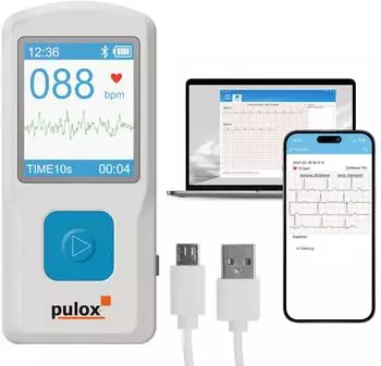 Pulox Mobiles Einkanal EKG-Gerät PM10