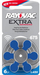 Rayovac Extra Advanced 675 1,45V, 6 Stück