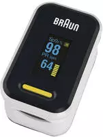 Braun Pulsoximeter "1- YK-81CEU" Einfaches Design - Rotierendes Display mit