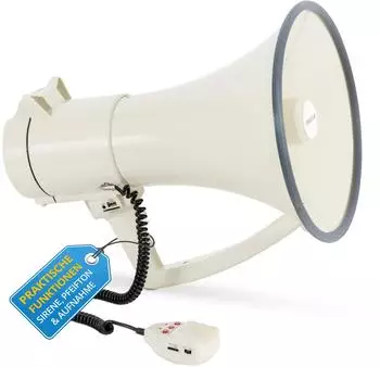 McGrey MP-2000HRS MkII Megaphon, Sirene/Aufnahme, USB/SD/Aux (MP-2000HRS)