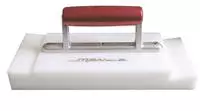 STUBAI Falzst&uuml;ck aus Kunststoff PE, wei&szlig;, mit Handgriff 290x140 mm &ndash;...