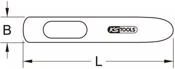 KS Tools B&ouml;rdelmei&szlig;el 25x140mm (117.4269)