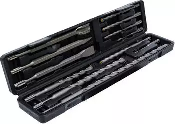 BGS Hammer-Bohrer- und Mei&szlig;elsatz SDS-Schaft Hartmetallspitze 5-20mm, 12-tlg.