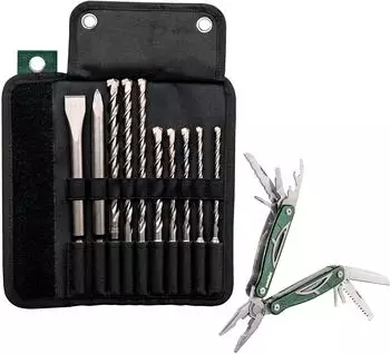 Metabo SDS-plus Pro 4 Bohrer-/Mei&szlig;el-Set mit Rolltasche, 10-teilig (631690000)