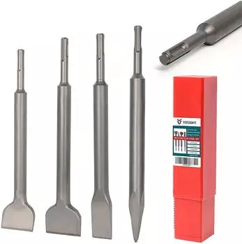 LuxusKollektion SDS-Plus Mei&szlig;elset 4-teilig, 10 Zoll, Karbid